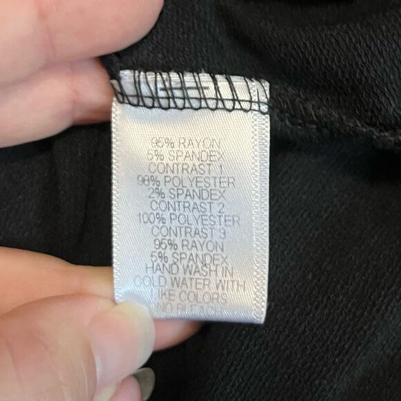 Gibson Mesh Lightweight Long Sleeve Black Sweater Size M - Picture 8 of 9